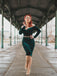 1960s Solid Off-Shoulder Velvet Dress