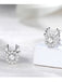 Retro Antlers Zircon Alloy Ear Studs