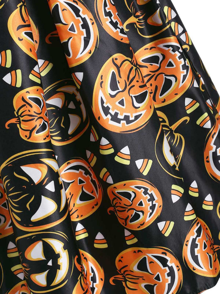 Black 1950s Pumpkin Costume Dress