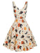 Beige 1950s Halloween Cap Costume Dress — vintage elegance for the modern woman