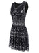 Black 1920s Geometric Sequined Dress: timeless style reimagined