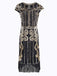 Black 1920s Sequined Flapper Dress: timeless style reimagined