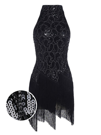 Black 1920s Sequined Glitter Dress: timeless style reimagined