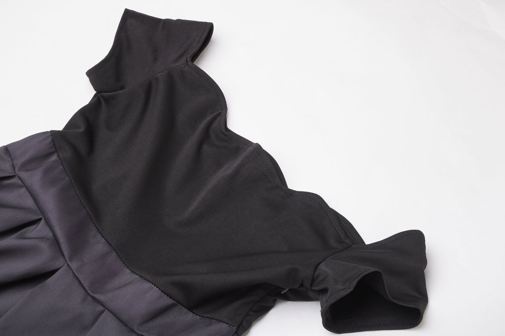 Black 1950s Butterfly Swing Dress — classic beauty whispers stories
