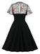 Black 1950s Halloween Lace Swing Dress — vintage elegance for the modern woman