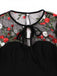 Black 1950s Halloween Lace Swing Dress: timeless style reimagined