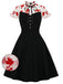Black 1950s Handkerchief Sleeves Dress: timeless style reimagined