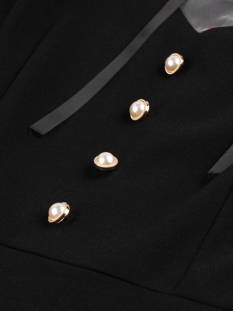 Black 1950s Handkerchief Sleeves Dress — vintage elegance for the modern woman