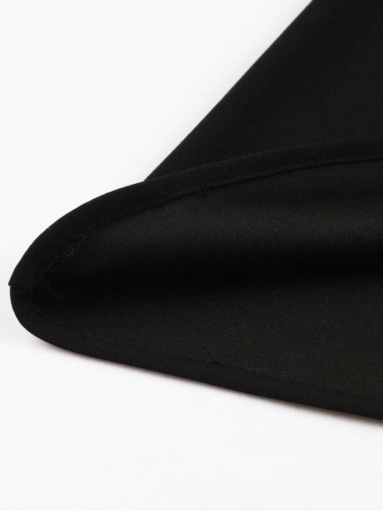 Black 1950s Handkerchief Sleeves Dress — vintage elegance for the modern woman