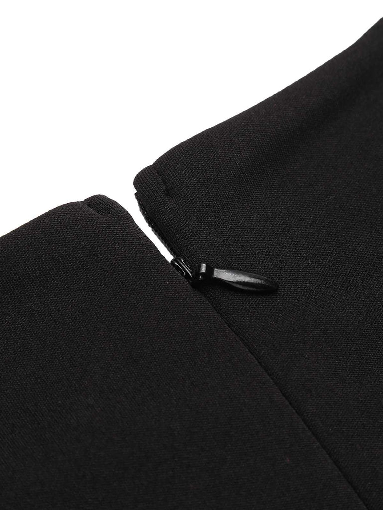 Black 1950s Polka Dot Swing Dress — vintage elegance for the modern woman