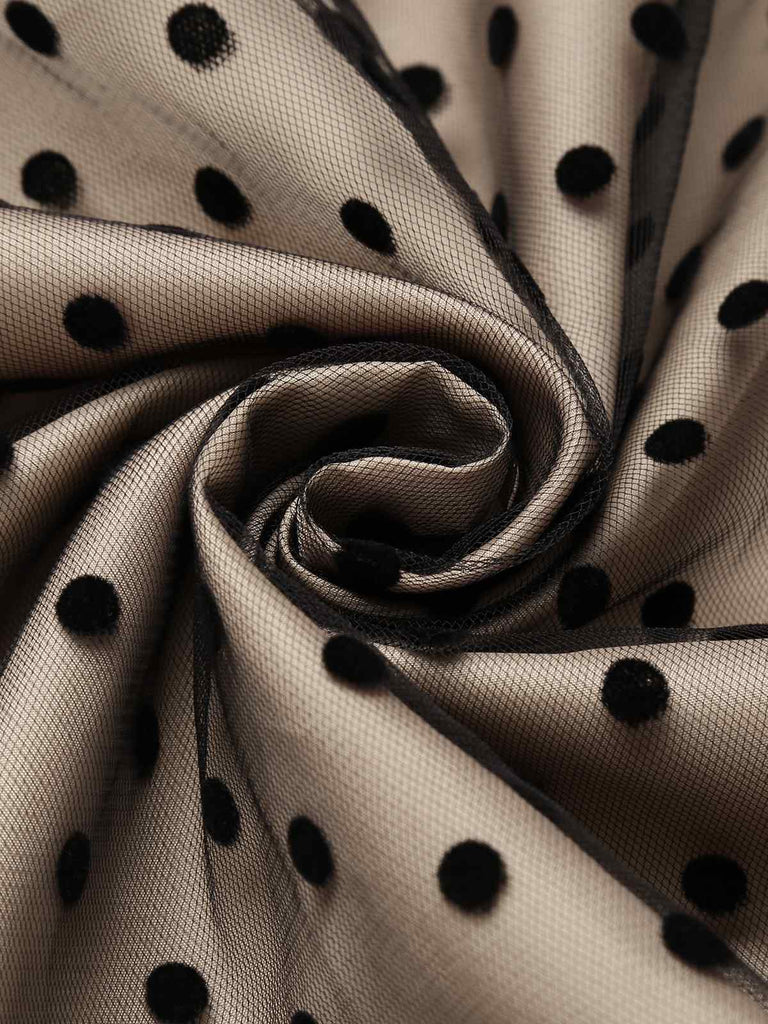 Black 1950s Polka Dot Swing Dress: timeless style reimagined