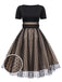 Black 1950s Polka Dot Swing Dress — vintage elegance for the modern woman