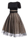 Black 1950s Polka Dot Swing Dress — vintage elegance for the modern woman