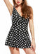 Black 1950s Strap Polka Dot Skirted Swimsuit — vintage elegance for the modern woman