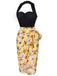 Black 1960s Halter Sunflower Pencil Dress: timeless style reimagined