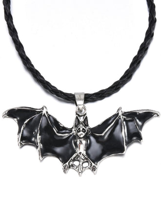 Black Retro Halloween Bat Necklace: timeless style reimagined