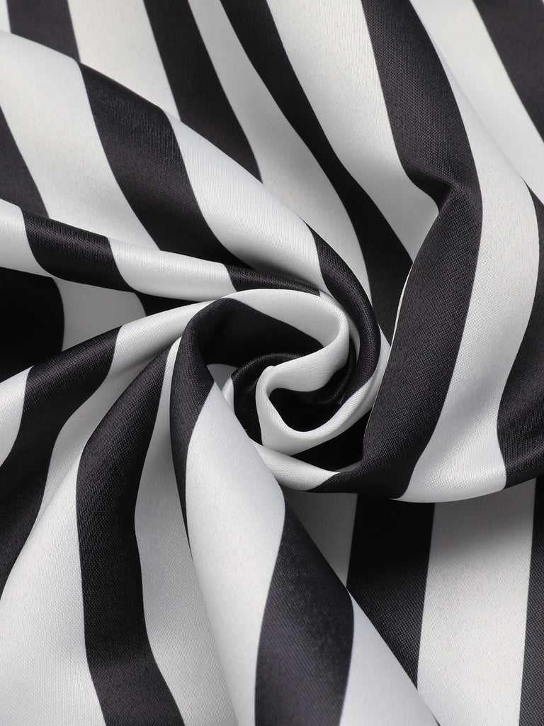 Black & White 1950s Stripes Suspender Skirt, vintage skirt, retro style - perfect for women who love vintage and retro fashion