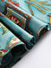 Blue 1950s Button Comics Swing Dress: timeless style reimagined