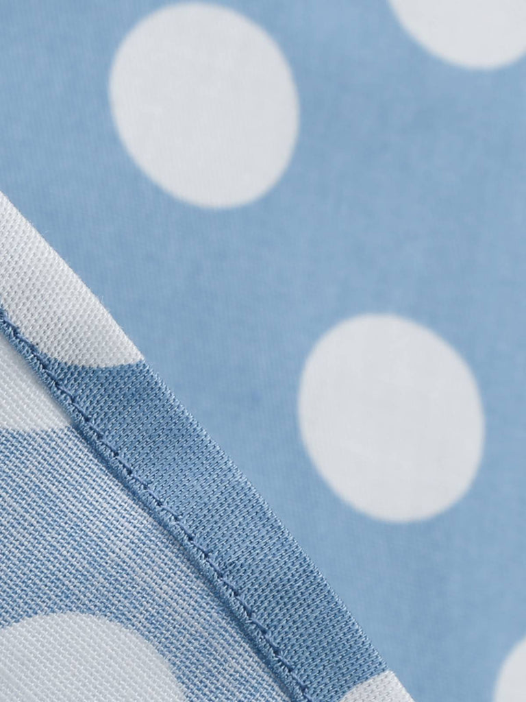 Blue 1950s Polka Dot Swing Vintage Dress: timeless style reimagined