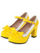 Bowknot Chunky Heels Mary Jane Shoes — vintage elegance for the modern woman
