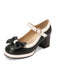 Bowknot Chunky Heels Mary Jane Shoes: timeless style reimagined
