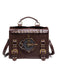 Brown Halloween Clock Decoration Bag - vintage fashion, retro style