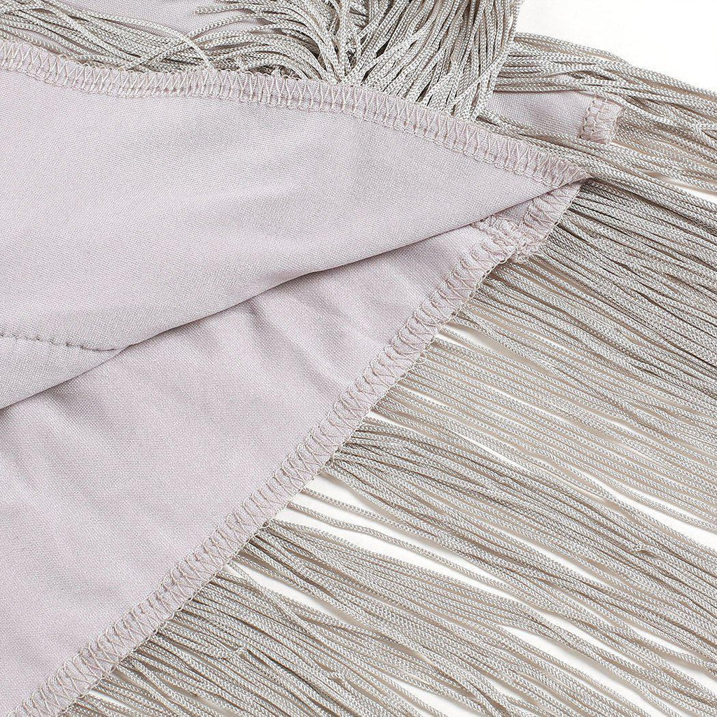 She slips into this [Clearance] Belted Gray 1920s Fringe Gatsby Dress and suddenly it's a 1920s daydream