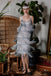 This [Clearance] Belted Gray 1920s Fringe Gatsby Dress wraps her in 1920s elegance, one twirl at a time