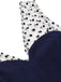 Dark Blue 1960s Patchwork Pencil Dress: timeless style reimagined