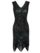 Dark Green 1920s Sequined Flapper Dress — a 1920s silhouette that turns sidewalks into runways