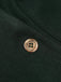 Dark Green 1940s Solid Button Coat: timeless style reimagined