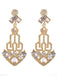 Gold 1920s Hollow Out Dangle Earrings: timeless style reimagined