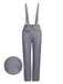 Gray 1950s Plaids Suspender Pants: timeless style reimagined