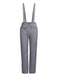 Gray 1950s Plaids Suspender Pants — vintage elegance for the modern woman