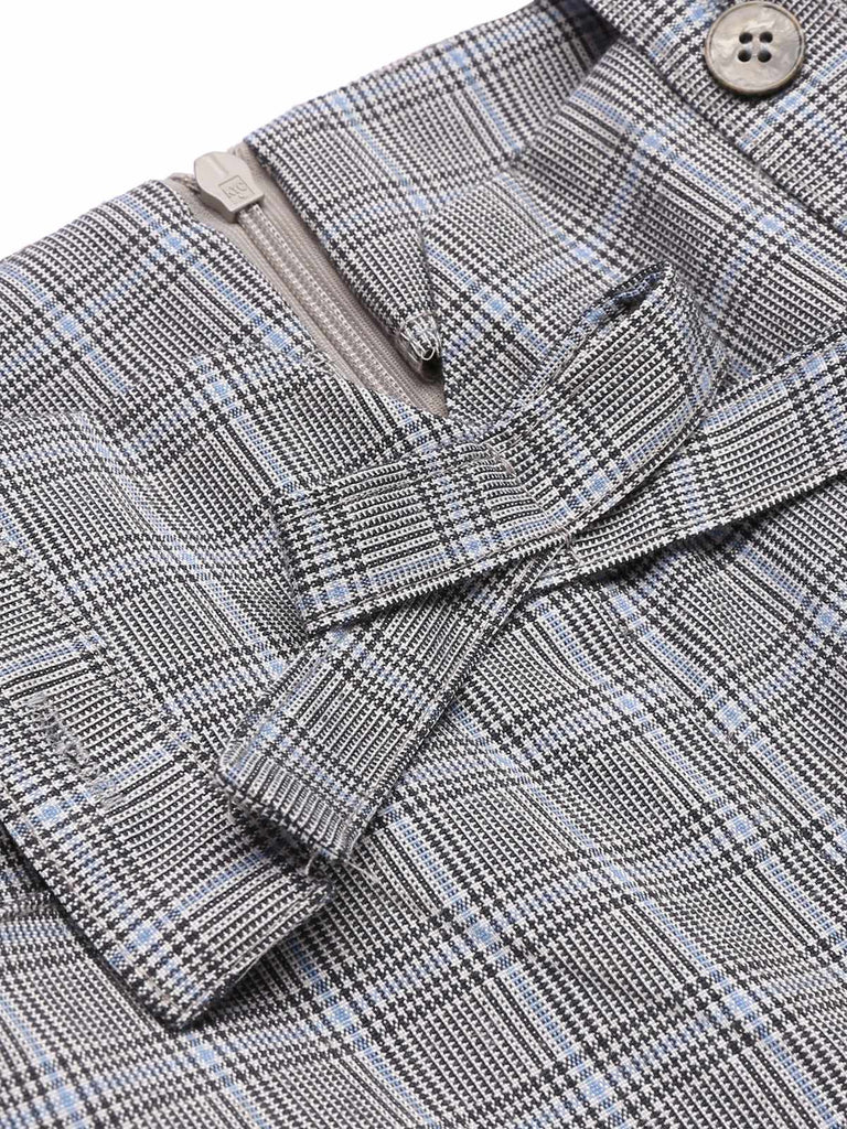 Gray 1950s Plaids Suspender Pants: timeless style reimagined