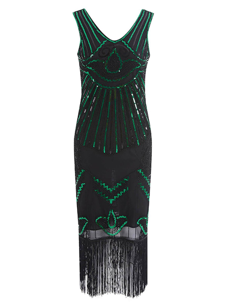 Green 1920s Sequin Flapper Gatsby Dress: timeless style reimagined