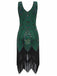 Green 1920s Sequined Fringe Dress: timeless style reimagined
