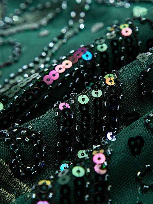 Green 1920s Sequined Fringe Dress: timeless style reimagined