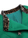 Green 1940s Leopard Patchwork Button Coat, vintage coat, retro outerwear - perfect for women who love vintage and retro fashion