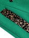 Green 1940s Leopard Patchwork Button Coat, vintage coat, retro outerwear - perfect for women who love vintage and retro fashion