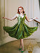 Green 1950s Off-Shoulder Vintage Dress: timeless style reimagined