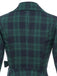 Green 1950s Plaid Shawl Collar Dress — vintage elegance for the modern woman