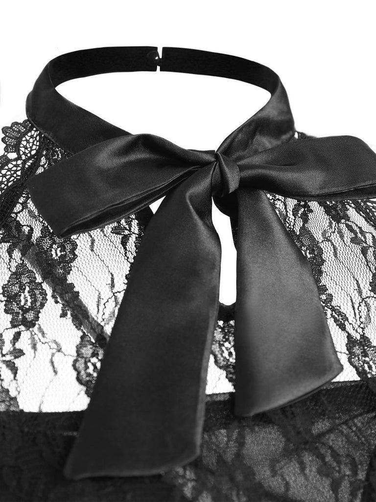 Halloween Gothic Steampunk Lace Dress: timeless style reimagined