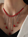 Halloween Jewelry Tassel Chain Necklace, vintage fashion, retro style - perfect for women who love vintage and retro fashion