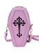 Halloween Latin Cross Coffin Bag - vintage fashion, retro style