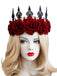 Halloween Red Roses Crown Headband: timeless style reimagined
