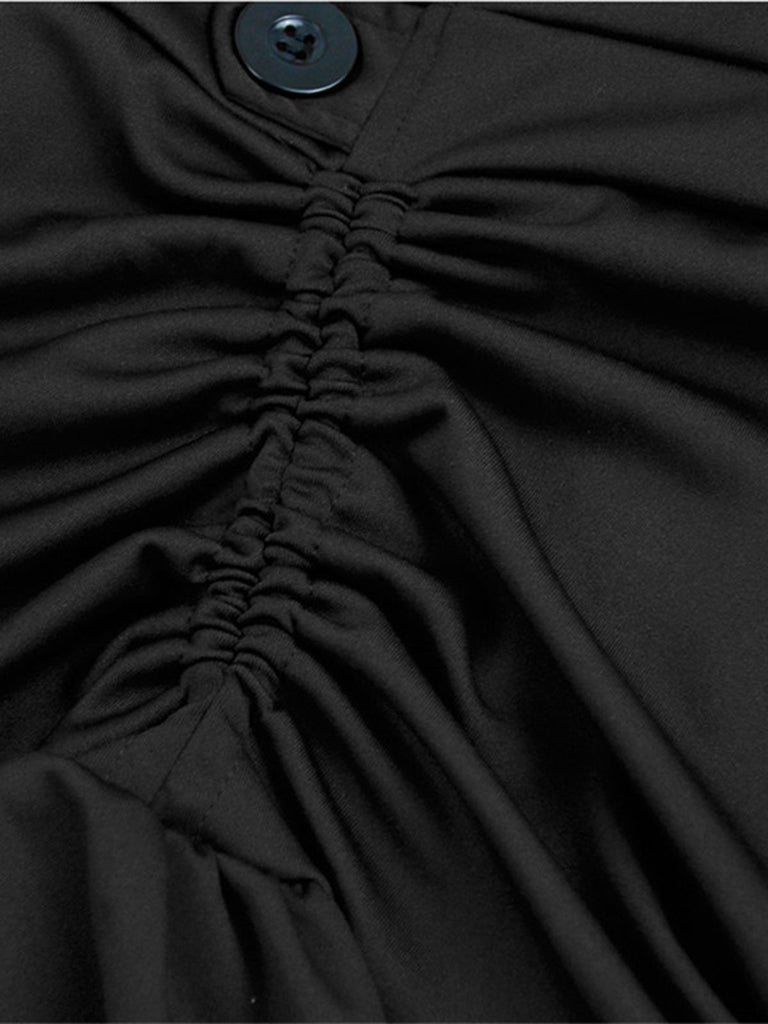 Halloween Solid Lace Gothic Ruffle Skirt — vintage elegance for the modern woman