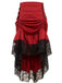 Halloween Solid Lace Gothic Ruffle Skirt: timeless style reimagined