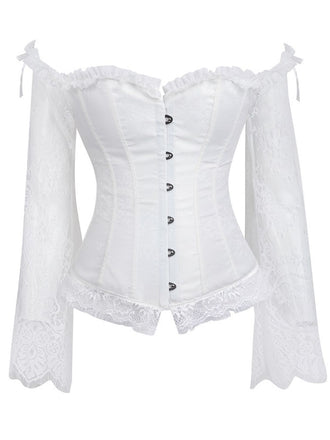 Halloween Steampunk Lace Patchwork Corset: timeless style reimagined