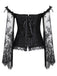 Halloween Steampunk Lace Patchwork Corset — vintage elegance for the modern woman